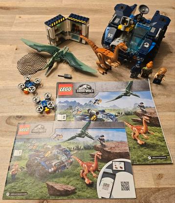 Lego Jurassic World Park 75940 Gallimimus Pteranodon Dino beschikbaar voor biedingen