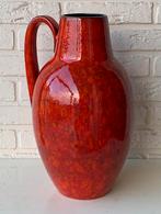 Vintage vloervaas rood/oranje Scheurich 279-38 West Germany, Antiek en Kunst, Antiek | Vazen, Ophalen of Verzenden