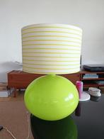 Groene vintage lamp, Ophalen, Gebruikt, Glas, Minder dan 50 cm