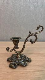 Antieke Kandelaars oud messing, Antiek en Kunst, Antiek | Kandelaars, Ophalen of Verzenden, Koper of Brons