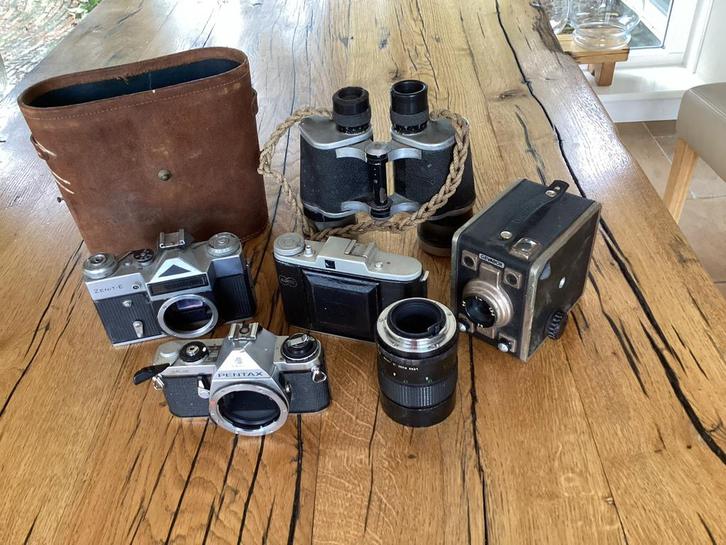 Vintage Camera Collectie - Zenit, Pentax, en meer!, Audio, Tv en Foto, Fotocamera's Analoog, Gebruikt, Spiegelreflex, Pentax, Ophalen of Verzenden