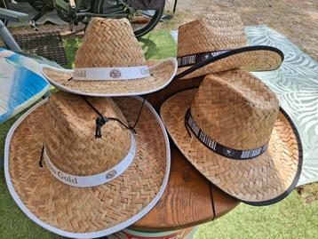 4 nieuwe rieten cowboy hoeden beschikbaar voor biedingen