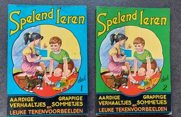 2 Vintage boekjes Spelend leren deel 1 en deel 2 beschikbaar voor biedingen