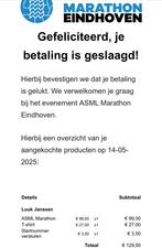 Startbewijs marathon Eindhoven 2025, Overige vormen