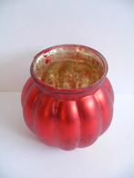 4 Rode Waxinebranders Pompoenvorm, Nieuw, Minder dan 25 cm, Overige materialen, Rood