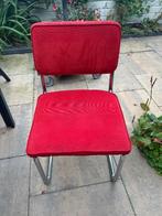 2 eetkamerstoelen, Huis en Inrichting, Stoelen, Ophalen, Gebruikt, Blauw, Twee