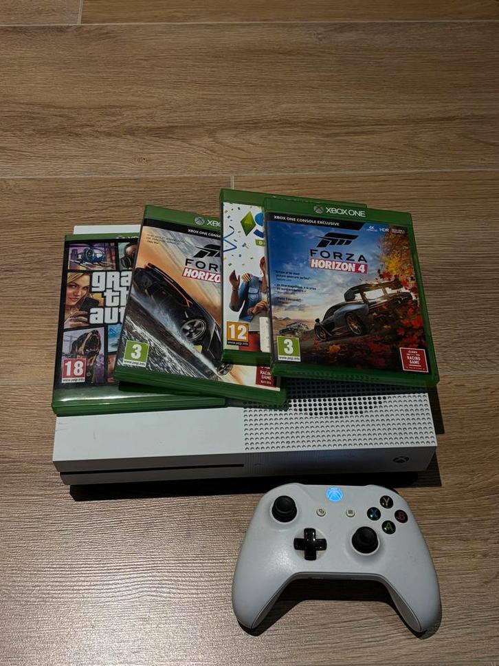 Xbox One 500GB + controller + populaire games, Spelcomputers en Games, Spelcomputers | Xbox One, Gebruikt, Xbox One S, 500 GB