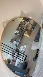 Nieuwe spiegel aluminium goud, 130cm doorsnee Art collection, Ophalen, Nieuw, Rond
