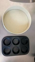 Springvorm en cupcakevorm, Hobby en Vrije tijd, Taarten en Cupcakes maken, Ophalen of Verzenden, Gebruikt, Taarten of Cupcakes