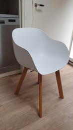 3 witte kuipstoelen, Gebruikt, Drie, Wit, Ophalen