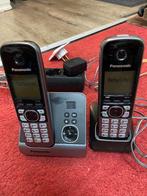 Panasonic Dect telefoon, Telecommunicatie, Vaste telefoons | Handsets en Draadloos, Ophalen of Verzenden, Zo goed als nieuw, 2 handsets