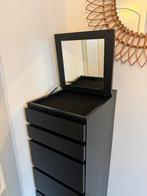 Ikea Malm ladekast met spiegel, Huis en Inrichting, Kasten | Ladekasten, Ophalen, Gebruikt, 5 laden of meer, 100 tot 150 cm