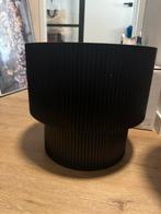 Te koop: Zwart ribbel tafeltje – gebruikt – €7,50, Ophalen, Minder dan 55 cm, Rond, Zo goed als nieuw
