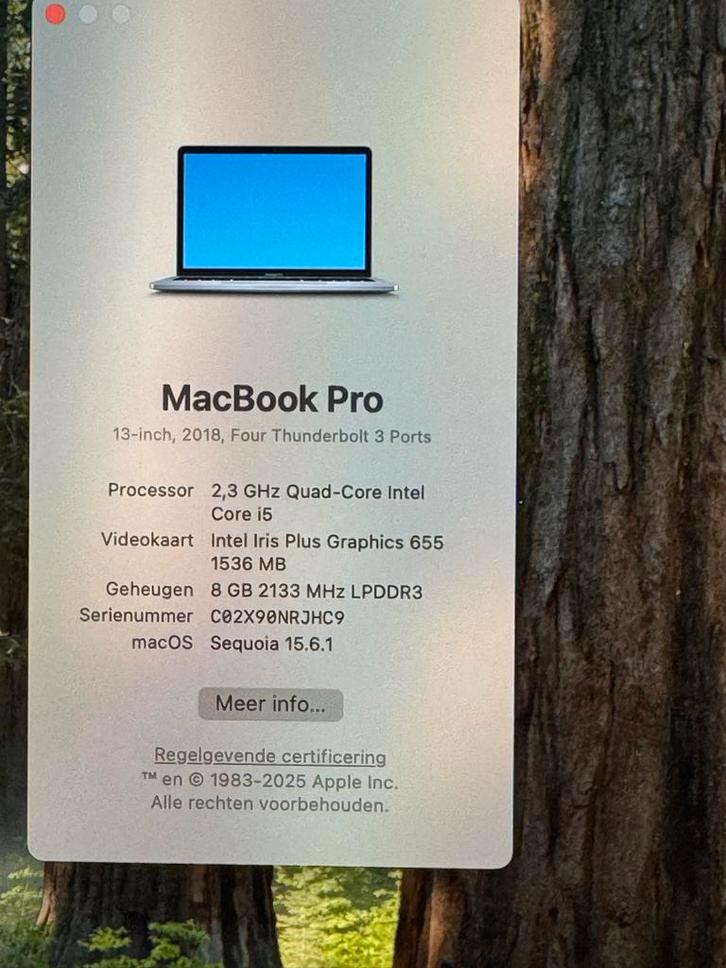 MacBook Pro 13-inch 2018, Computers en Software, Apple Macbooks, Zo goed als nieuw, MacBook Pro, 13 inch, 2 tot 3 Ghz, 256 GB