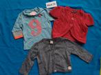 2 vestjes en 1 longsleeve in maat 74, Ophalen of Verzenden, Gebruikt, Meisje, Shirtje of Longsleeve