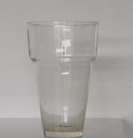 hoge vaas van dik doorzichtig glas hoogte 25 á 26 cm, Ophalen of Verzenden, Zo goed als nieuw