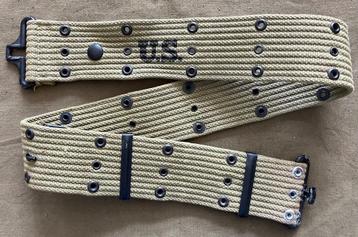 WW2 US Army - Pistol belt - RM. Co. 1943 beschikbaar voor biedingen