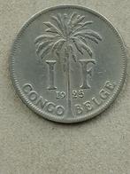 Belgisch Congo, 1 franc 1925 (Fr), Ophalen of Verzenden, Overige landen, Losse munt