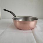 Falk belgium Dikwandige koperen bolle sauspan steelpan, Huis en Inrichting, Ophalen of Verzenden, Zo goed als nieuw, Rvs, Koekenpan of Braadpan