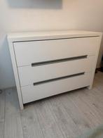 Commode 120 x 60 wit met 3 lades, Gebruikt, 50 tot 70 cm, Ophalen of Verzenden, 100 cm of meer