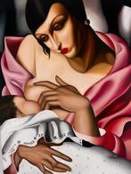Mother and Child - Tamara de Lempicka - Handgeschilderd, Ophalen of Verzenden