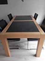 Eetkamertafel, stoelen, salontafel, dressoir, bijzettafeltje, Huis en Inrichting, Tafels | Eettafels, Ophalen, Gebruikt, Eikenhout