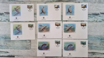 WWF Official First Day Cover 109 stuks (zie foto's) beschikbaar voor biedingen