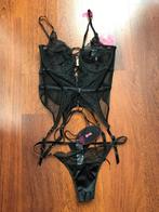 Nieuw - Hunkemoller bustier set Private Collection - 75D + L, Hunkemöller, Ophalen of Verzenden, Zwart, Setje