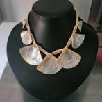 Vintage Schelpen Ketting, Overige materialen, Beige, Ophalen of Verzenden, Verstelbaar