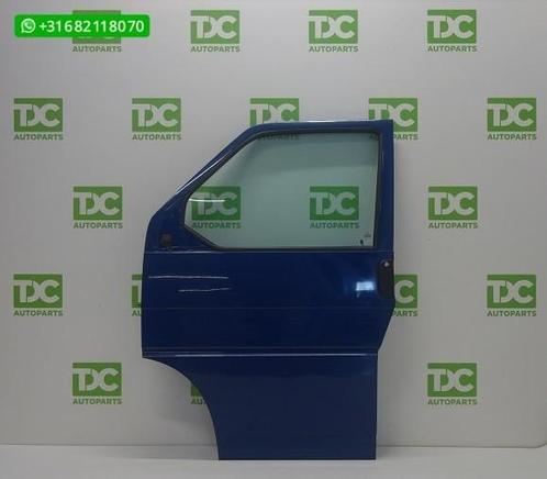 Volkswagen T4 ('90-'03) Voorportier links blauw, Auto-onderdelen, Carrosserie en Plaatwerk, Deur, Volkswagen, Voor, Links, Gebruikt