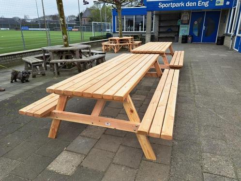 picknicktafel 10 pers DUURZAAM DOUGLAS HOUT, Tuin en Terras, Picknicktafels, Nieuw, Rechthoekig, Hout, Ophalen of Verzenden