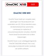 OneCNC Mill 3D Basic XR8 cadcam software, Ophalen of Verzenden, Nieuw