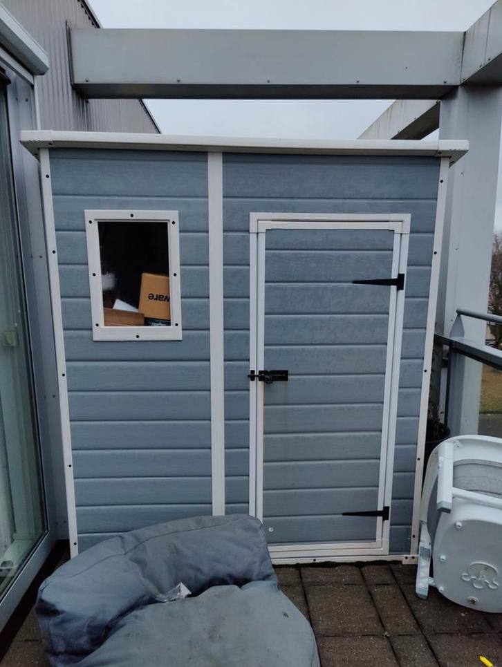 Tuinhuis / Balkon huisje te koop, Tuin en Terras, Tuinhuizen, Zo goed als nieuw, Tuinhuis, Kunststof, Minder dan 250 cm, Minder dan 200 cm