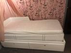 Wit IKEA FLEKKE eenpersoonsbed met opbergruimte, Ophalen, Eenpersoons, Wit, Wit elegant