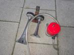 Fiamm 12V luvhthoorn met dubbele verchroomde hoorns izgs, Ophalen of Verzenden, Gebruikt
