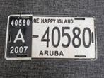 Kentekenplaat Aruba nummerbord Nummerplaat License plate, Verzamelen, Ophalen of Verzenden, Gebruikt, Auto's