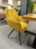4x draaistoel goud - 4x stoel draaibaar - velvet stoel goud, Huis en Inrichting, Stoelen, Ophalen, Nieuw, Vier, Stof