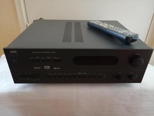 NAD T751 surround stereo fm receiver remote t 751 defect, Audio, Tv en Foto, Versterkers en Receivers, Gebruikt, 5.1, 60 tot 120 watt