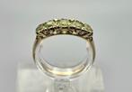 gouden Vintage ring met edelsteen peridot. 2025/428., Ophalen of Verzenden, Goud, Ring, Met edelsteen