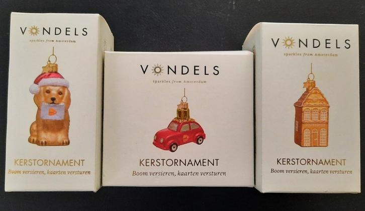 3 vondels kerstornamenten van postNL, Diversen, Kerst, Nieuw, Ophalen of Verzenden