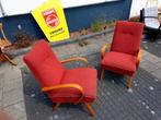 Fauteuils uit de periode 1940-70. Mooi Vintage Strak Design, Ophalen of Verzenden