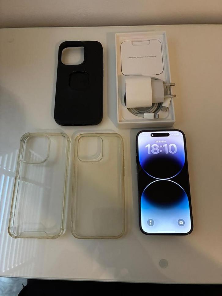 iPhone 14 Pro 128GB - Topstaat!, Telecommunicatie, Mobiele telefoons | Apple iPhone, Zo goed als nieuw, 128 GB, Zonder abonnement