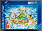 Disney puzzel kerst 1000 stukjes, Hobby en Vrije tijd, Denksport en Puzzels, Ophalen of Verzenden, 500 t/m 1500 stukjes, Gebruikt