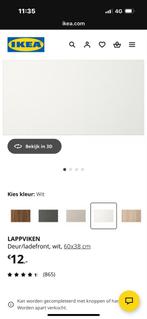 LAPPVIKEN Deur/ladefront Wit 60x38cm, Huis en Inrichting, Wit, Nieuw, Minder dan 25 cm, Minder dan 100 cm