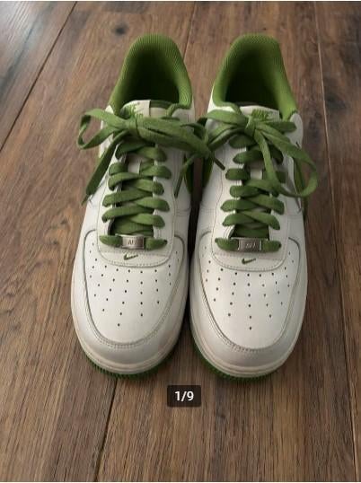 Nike Air Force 1 low ‘07 White Chlorophyll maat 43, Wit, Nike, Ophalen of Verzenden, Sneakers of Gympen