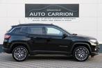 Jeep Compass 1.5T e-Hybrid Pano 360° Camera Carplay BTW !, Gebruikt, Zwart, 4 cilinders, Leder en Stof