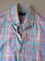 Paul & Shark luxe overhemd, pastel geruit, maat 39, Blauw, Paul & Shark !, Zo goed als nieuw, Halswijdte 39/40 (M)