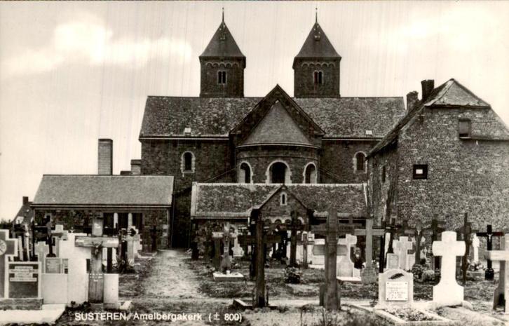 Susteren- Amelbergakerk, Verzamelen, Ansichtkaarten | Nederland, Gelopen, Limburg, Voor 1920, Ophalen of Verzenden