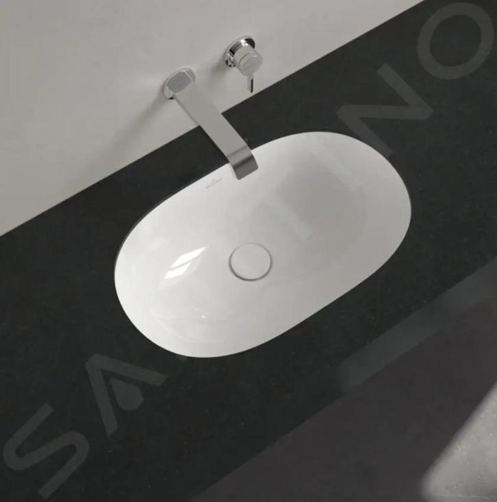 Wastafel Villeroy & Boch 53x32 cm Keramische met Ceramicplus, Doe-het-zelf en Verbouw, Sanitair, Nieuw, Wastafel, Steen, Ophalen