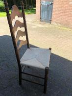 Knopstoelen met biezen zitting, Huis en Inrichting, Stoelen, Overige kleuren, Ophalen of Verzenden, Zo goed als nieuw, Vijf, Zes of meer stoelen